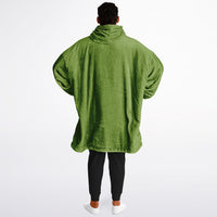 Thumbnail for Earthy Tones Olive Drab and Rose Taupe Oversized Reversible Hoodie