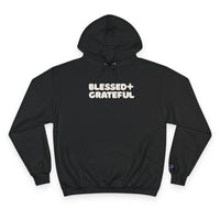 Thumbnail for Blessed + Grateful Champion Hoodie — Minimalist Faith Pullover