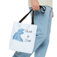 Thumbnail for Walk by Faith Tote Bag — Inspirational Scripture Beach Tote