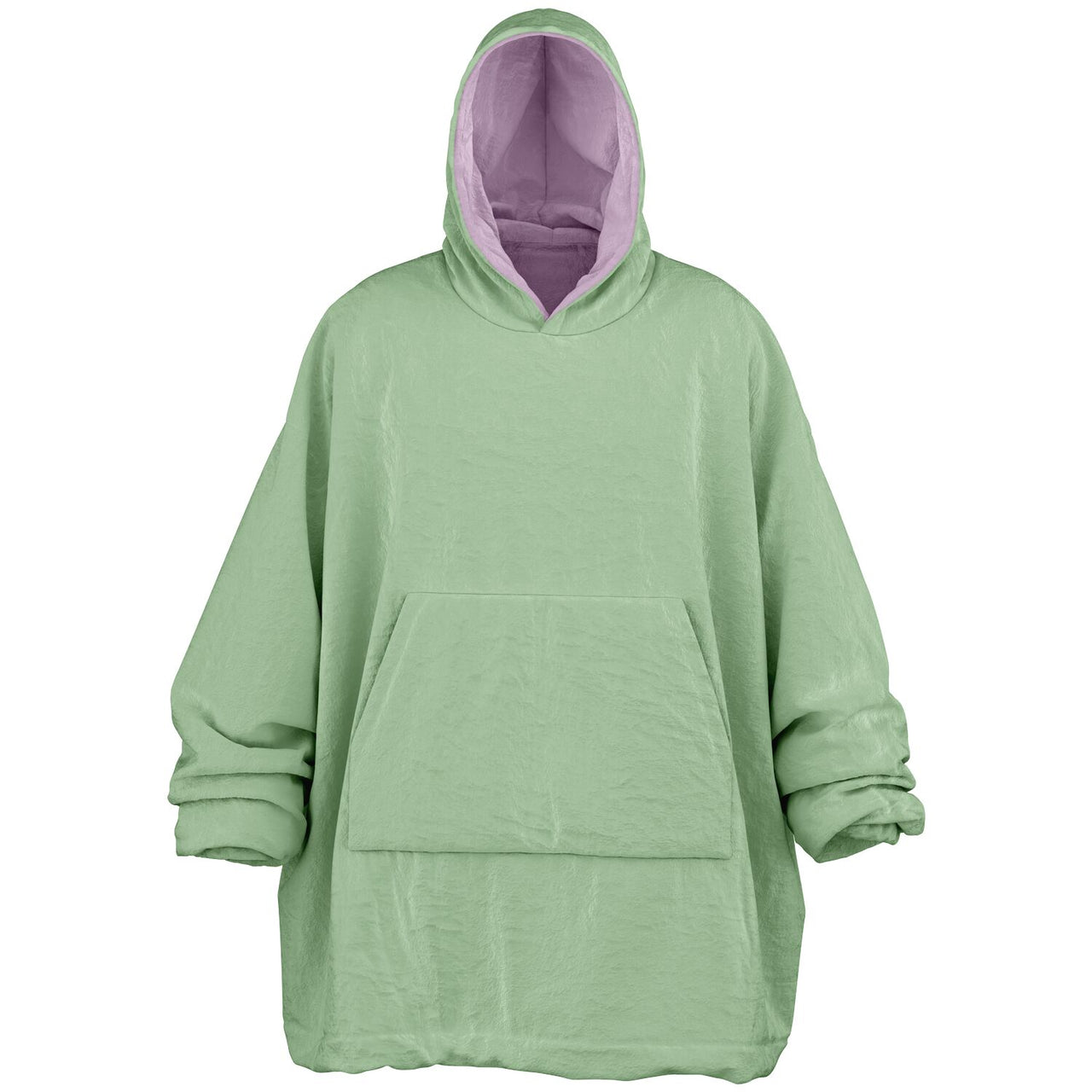 Pastel Lilac and Pistachio Green Oversized Reversible Hoodie