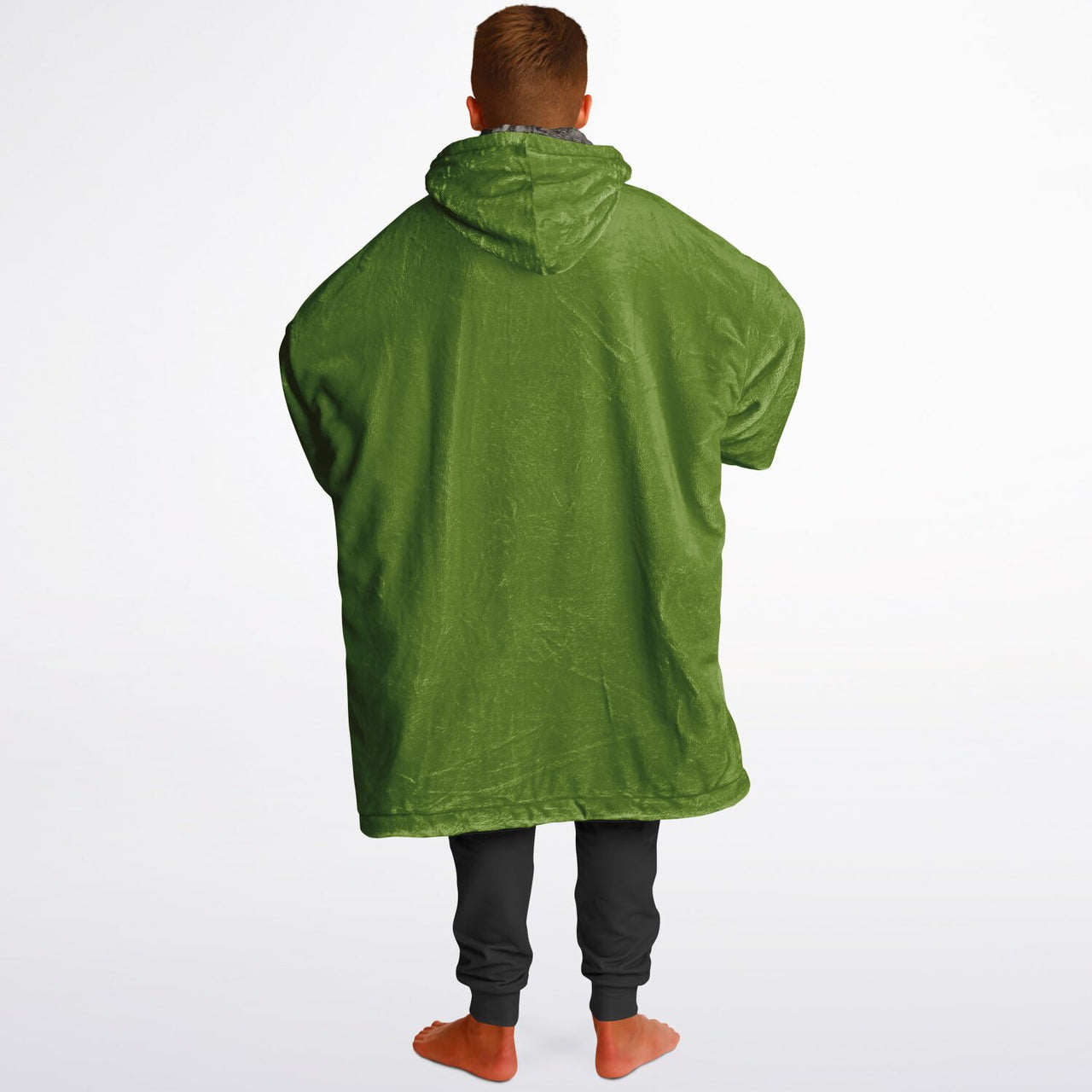 Earthy Tones Olive Drab and Sandstone Youth Reversible Hoodie