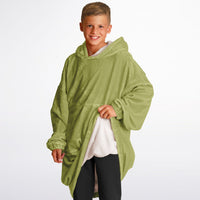 Thumbnail for Earthy Tones Olive Green Youth Standard Hoodie