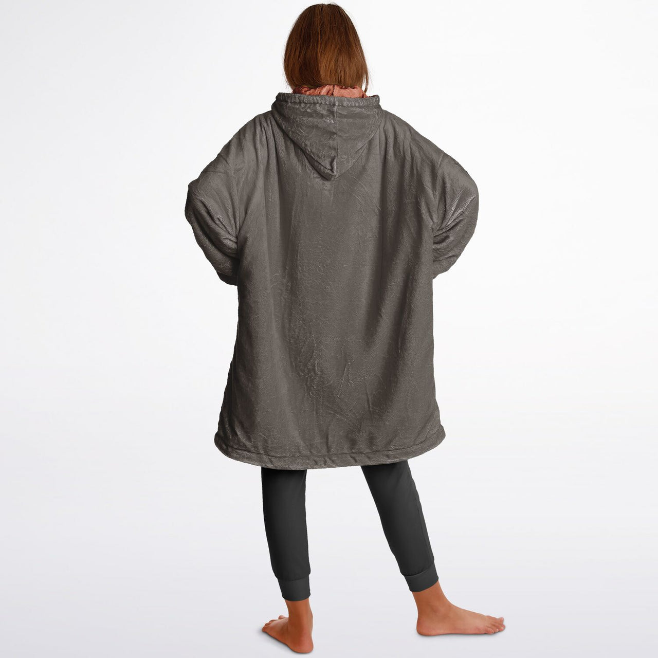 Earthy Tones Sandstone and Roman Peach Youth Reversible Hoodie