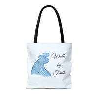 Thumbnail for Walk by Faith Tote Bag — Inspirational Scripture Beach Tote