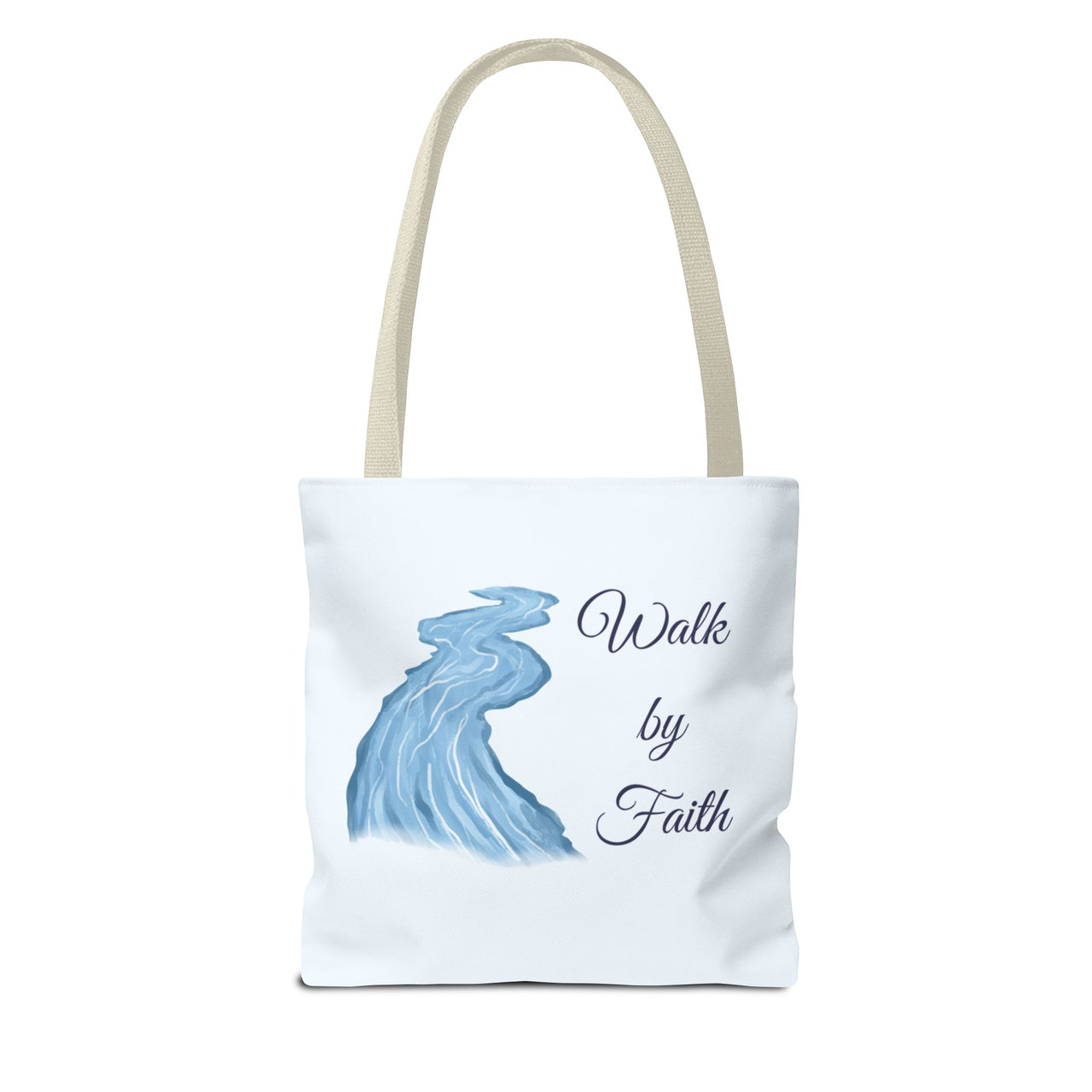 Walk by Faith Tote Bag — Inspirational Scripture Beach Tote