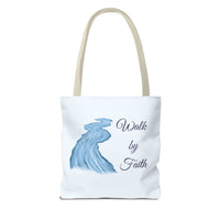 Thumbnail for Walk by Faith Tote Bag — Inspirational Scripture Beach Tote