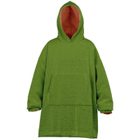 Thumbnail for Earthy Tones Roman and Olive Drab Youth Reversible Hoodie