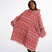 Thumbnail for Christmas Pattern Ugly Christmas Sweater Adult Standard Hoodie