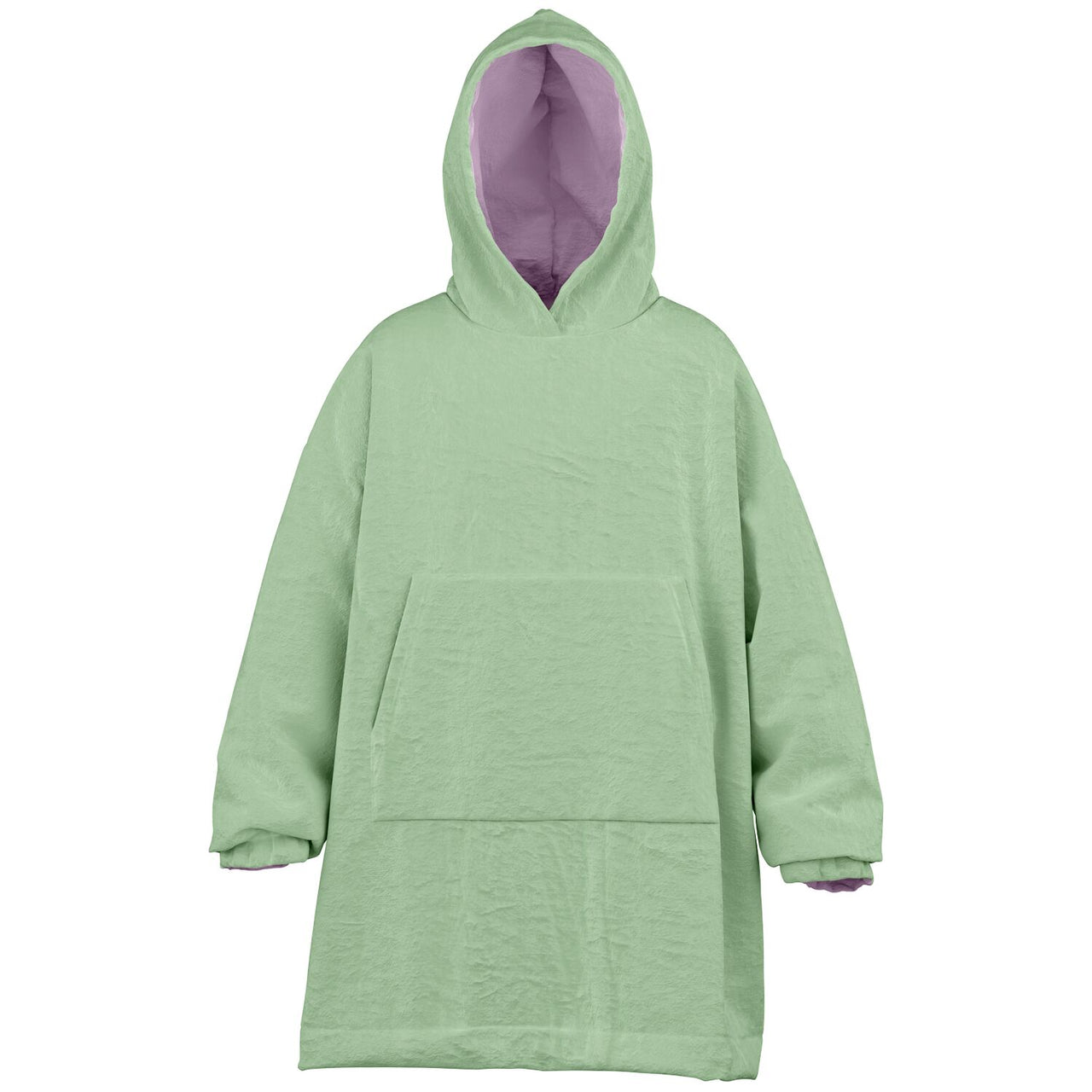 Pastel Pistachio Green and Lilac Youth Reversible Hoodie