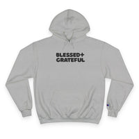 Thumbnail for Blessed + Grateful Champion Hoodie — Minimalist Faith Pullover
