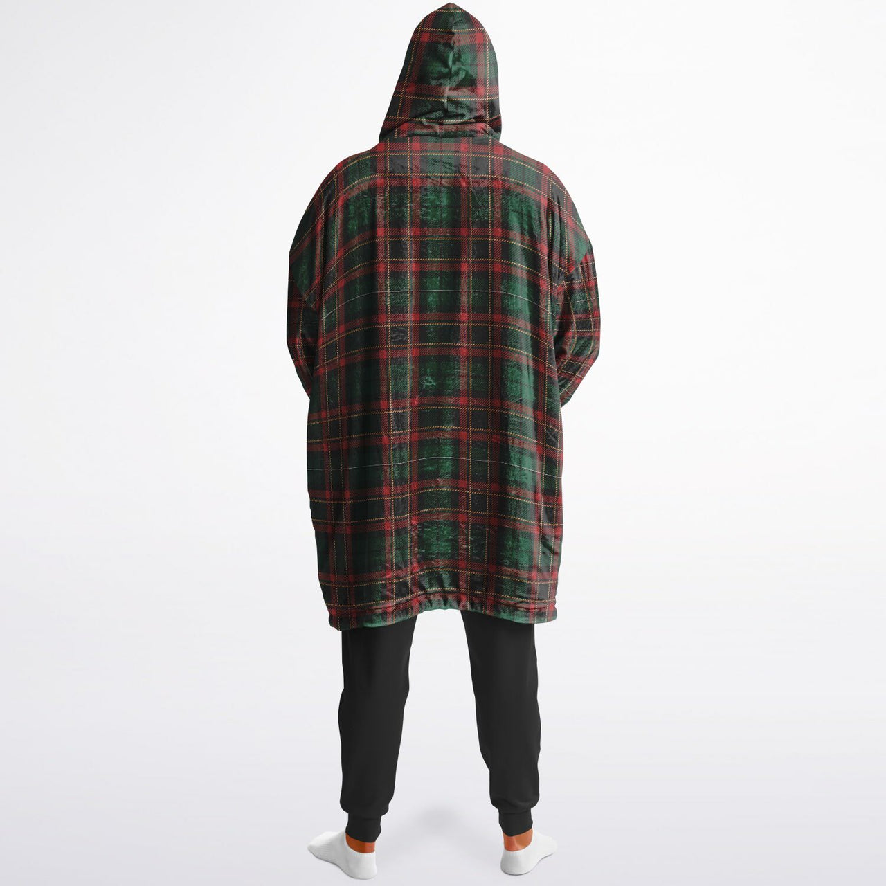 Christmas Pattern Winter Christmas and Checkered 2 Oversized Reversible Hoodie