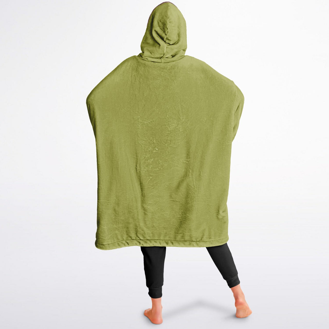 Earthy Tones Rose Taupe and Olive Green Oversized Reversible Hoodie