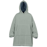 Thumbnail for Neutral Slate and Ash Gray Youth Reversible Hoodie