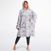 Thumbnail for Christmas Pattern Red Christmas and Winter Bear Oversized Reversible Hoodie