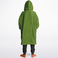 Thumbnail for Earthy Tones Rose Taupe and Olive Drab Youth Reversible Hoodie