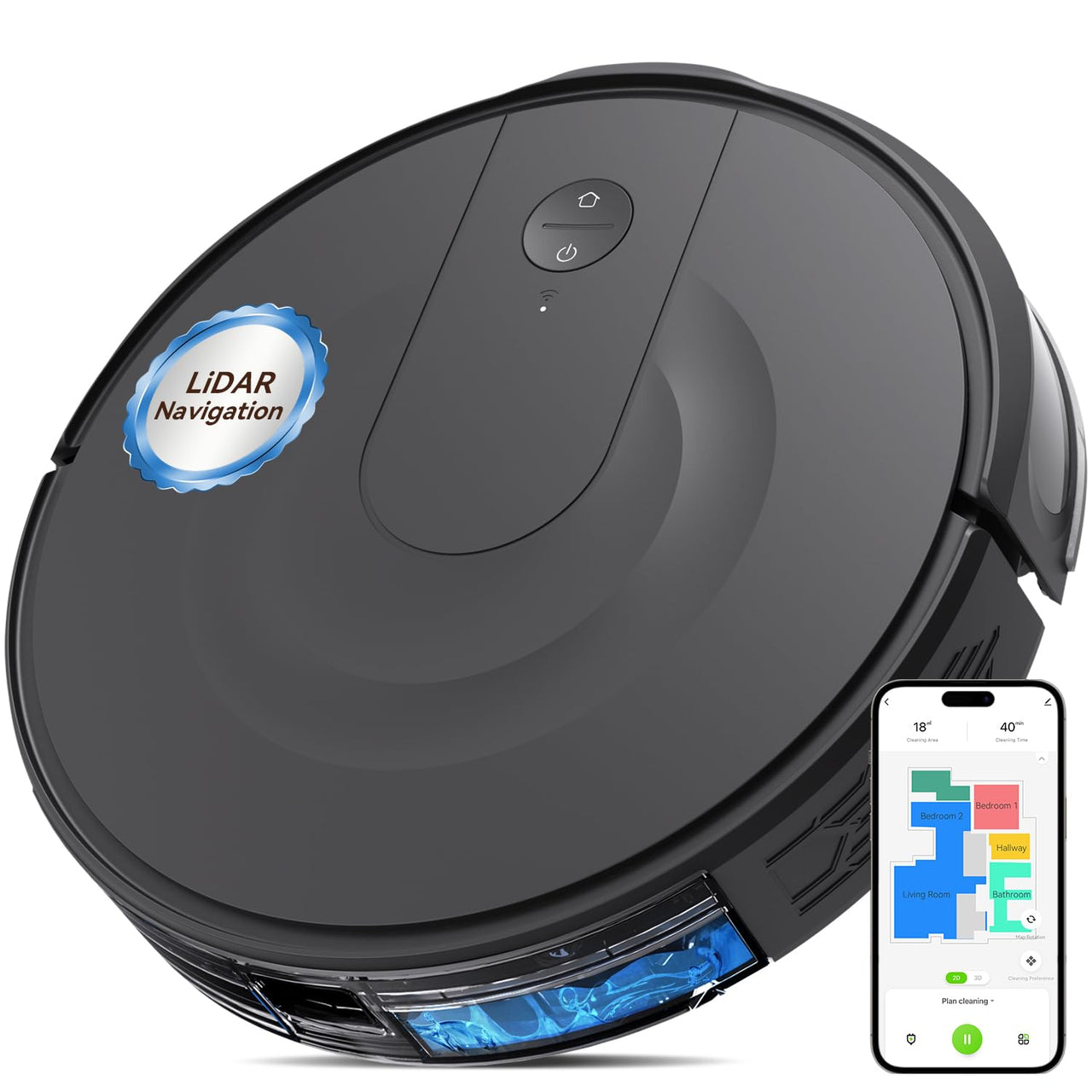 Kokaidia LiDAR RoboVac 9000Pa - Slim, Smart & Autonomous Cleaner