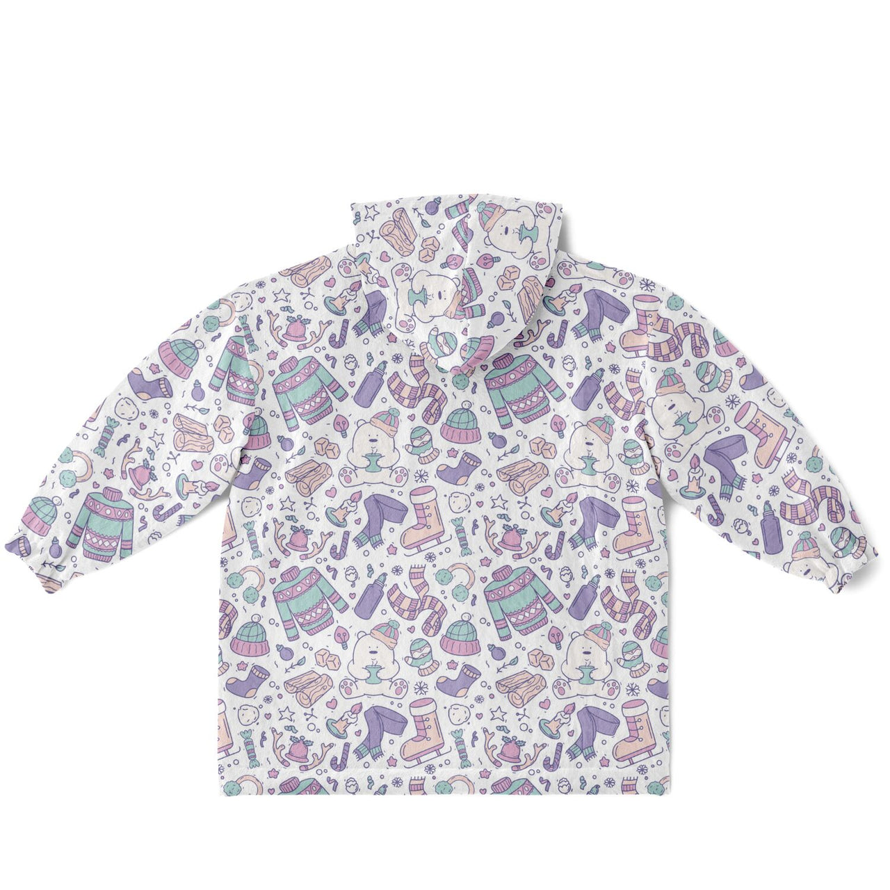 Christmas Pattern Winter Bear Youth Standard Hoodie