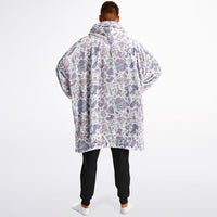 Thumbnail for Christmas Pattern Winter Bear and Winter Cat Oversized Reversible Hoodie