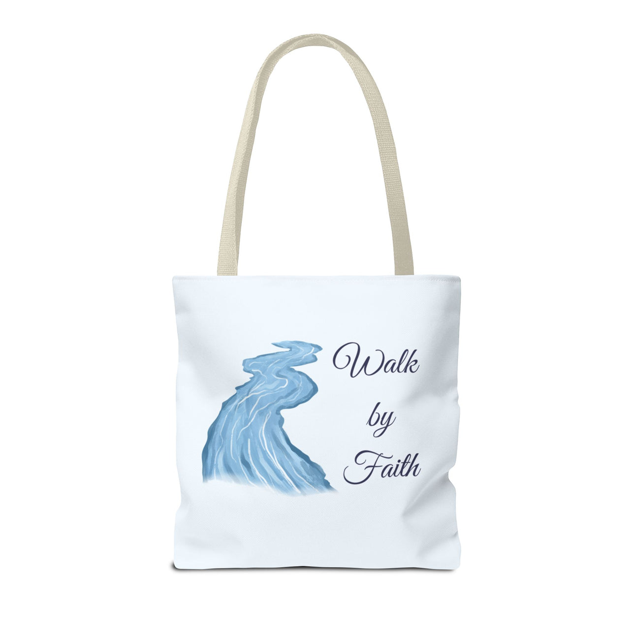 Walk by Faith Tote Bag — Inspirational Scripture Beach Tote
