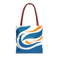 Thumbnail for Be Still & Just Listen Wave Tote — Beachy Canvas Tote