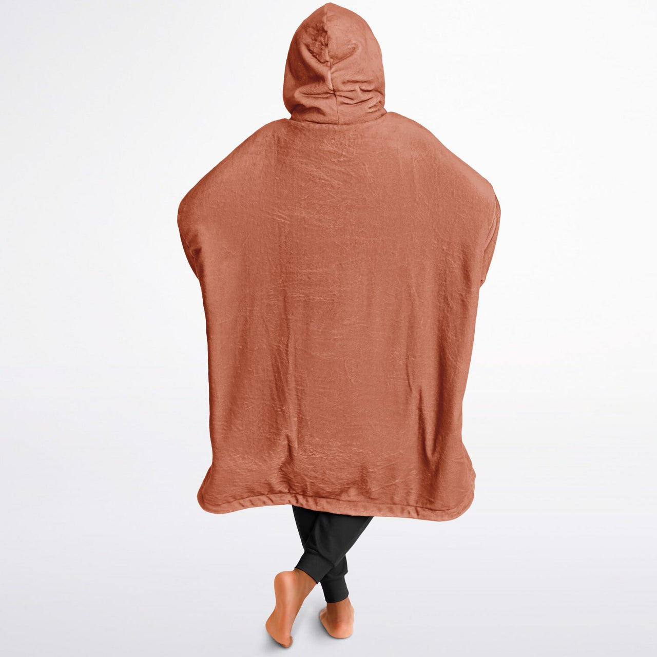 Earthy Tones Olive Green and Roman Peach Oversized Reversible Hoodie