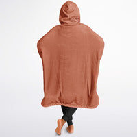 Thumbnail for Earthy Tones Olive Green and Roman Peach Oversized Reversible Hoodie
