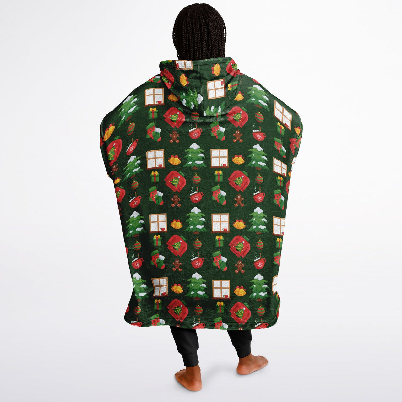 Green Christmas Pattern Adult Standard Hoodie