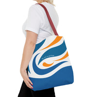 Thumbnail for Be Still & Just Listen Wave Tote — Beachy Canvas Tote