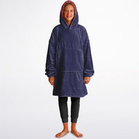 Thumbnail for Jewel Deep Amethyst and Opulant Ruby Youth Reversible Hoodie