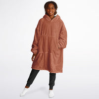 Thumbnail for Earthy Tones Roman and Olive Drab Youth Reversible Hoodie