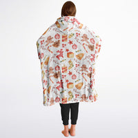 Thumbnail for Christmas Pattern Red Christmas and Winter Cat Oversized Reversible Hoodie