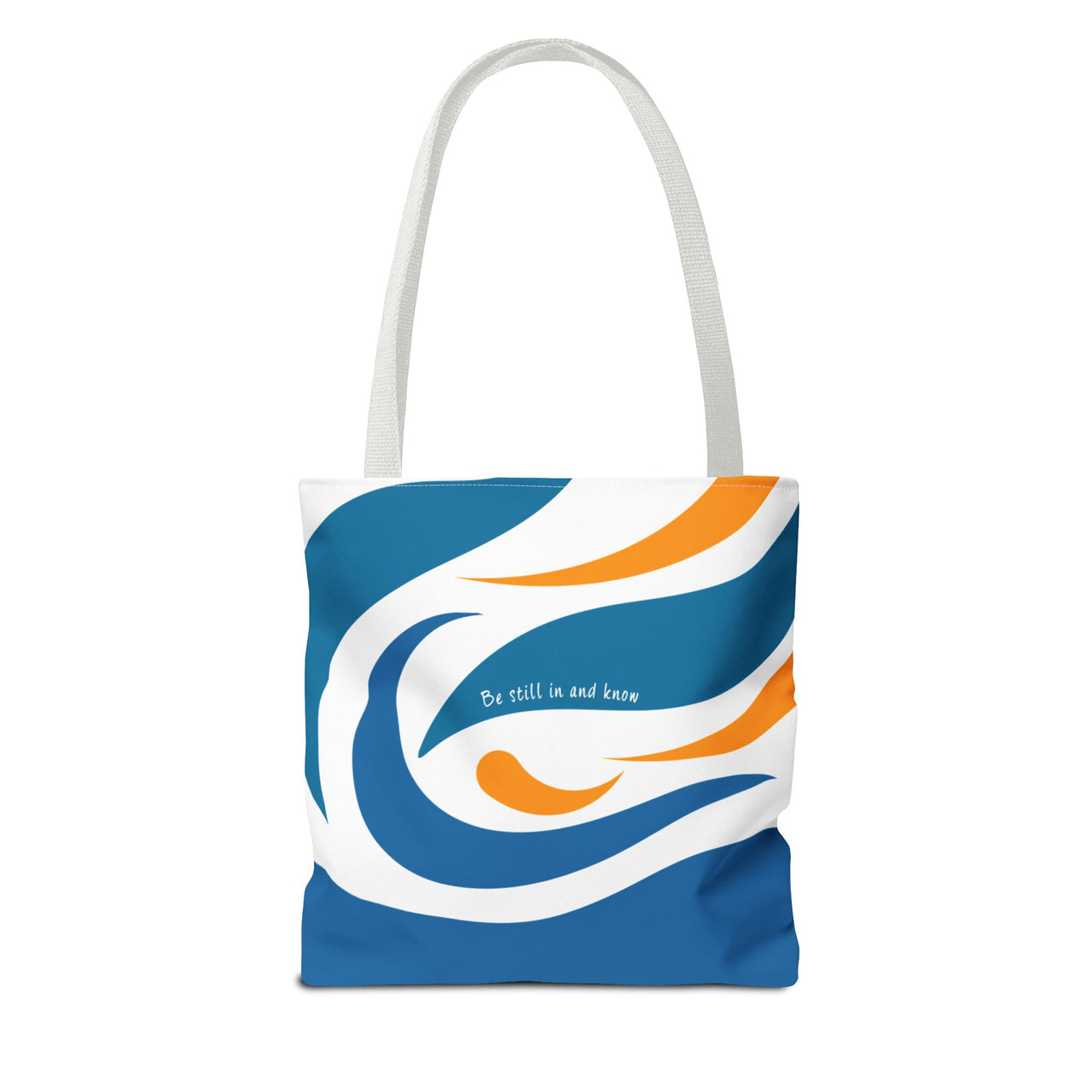 Be Still & Just Listen Wave Tote — Beachy Canvas Tote