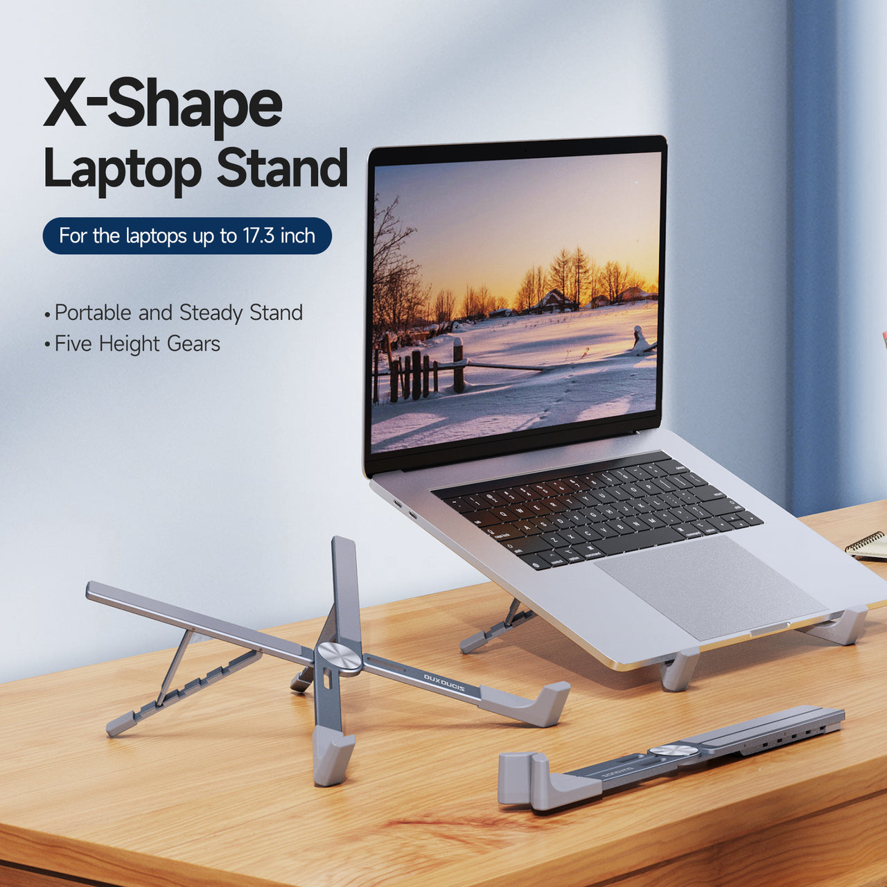 Compact Aluminum Laptop Stand