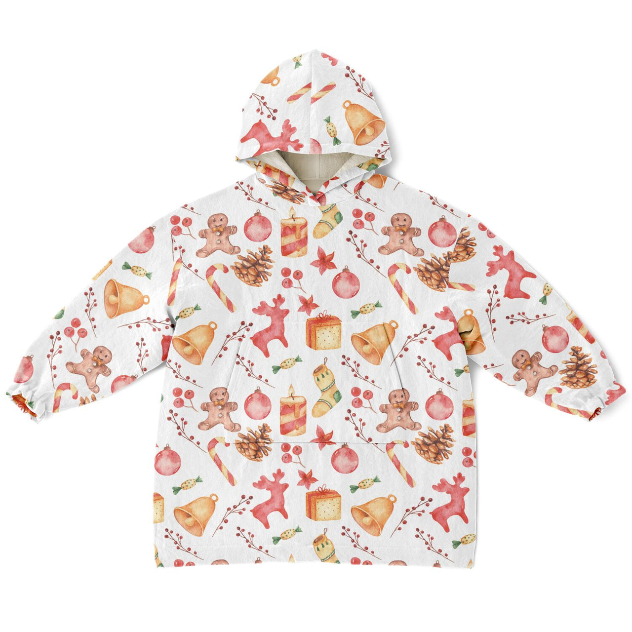 Red Christmas Pattern Youth Standard Hoodie