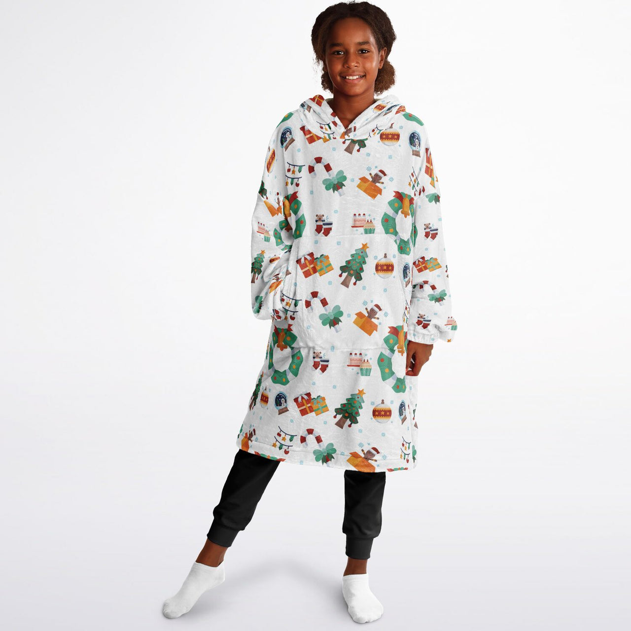 Winter Christmas Pattern Youth Standard Hoodie