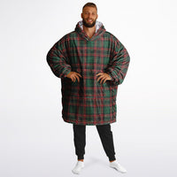 Thumbnail for Christmas Pattern Checkered 2 and Winter Bear Oversized Reversible Hoodie