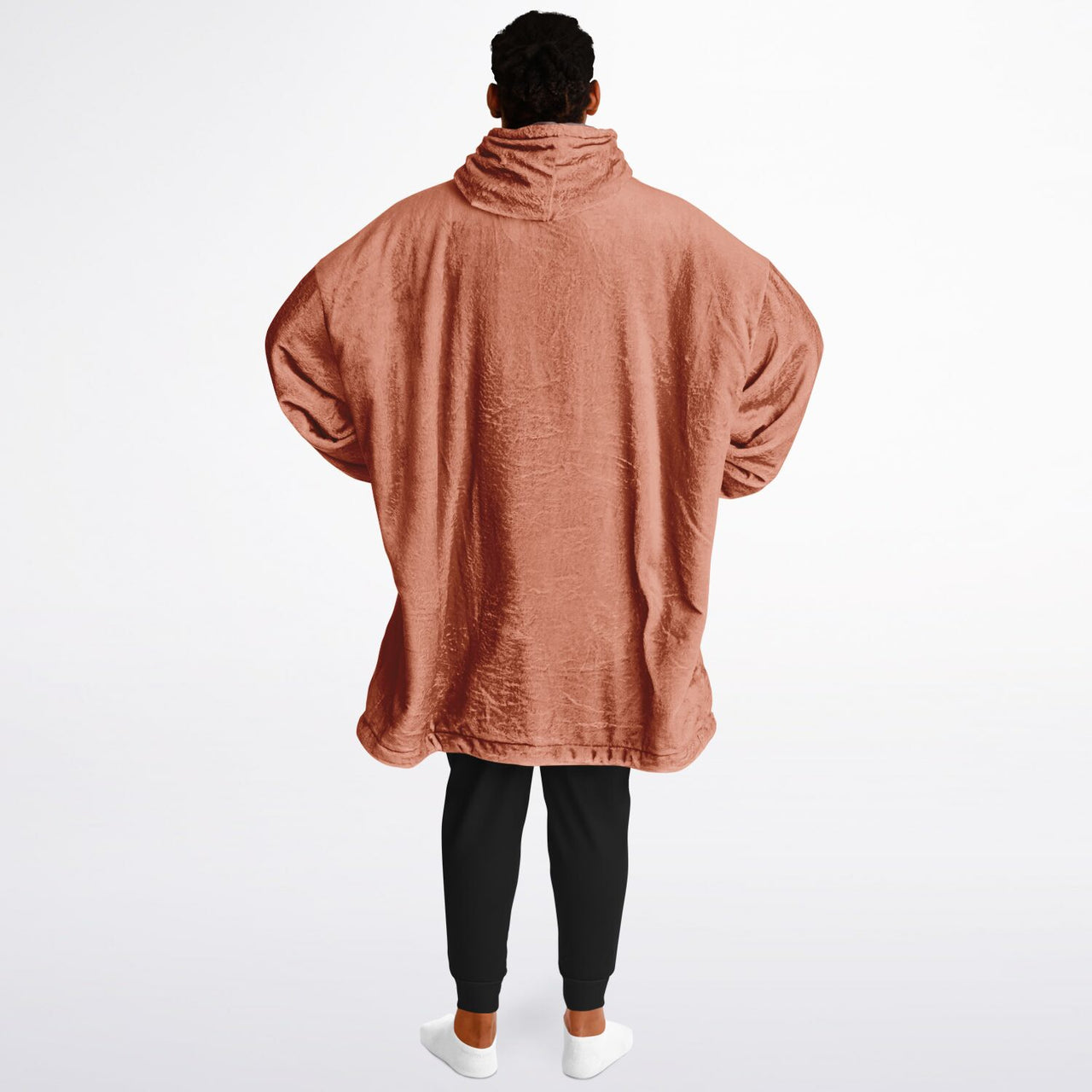Earthy Tones Roman Peach and Rose Taupe Oversized Reversible Hoodie