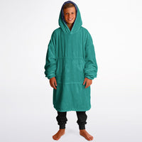 Thumbnail for Jewel Emeral Green ang Deep Amethyst Youth Reversible Hoodie