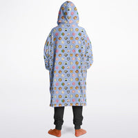 Thumbnail for Animal 1 and Animal 2 Pattern Design Oversized Youth Reversible Hoodie