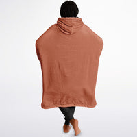 Thumbnail for Earthy Tones Roman Peach and Rose Taupe Oversized Reversible Hoodie
