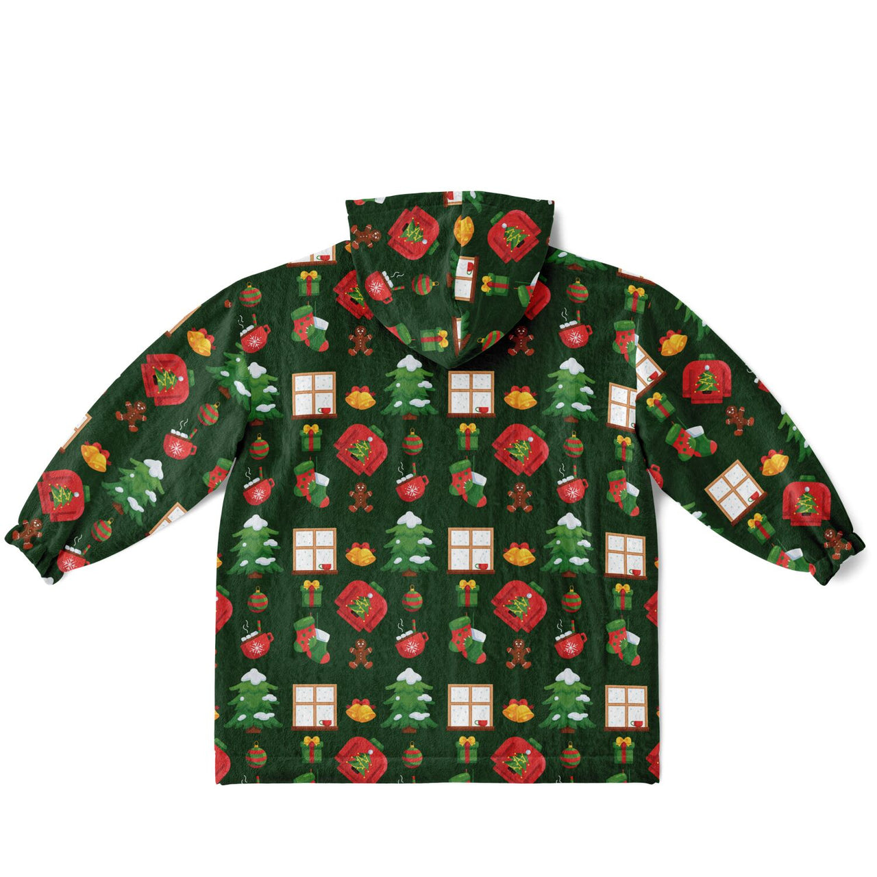 Green Christmas Pattern Youth Standard Hoodie