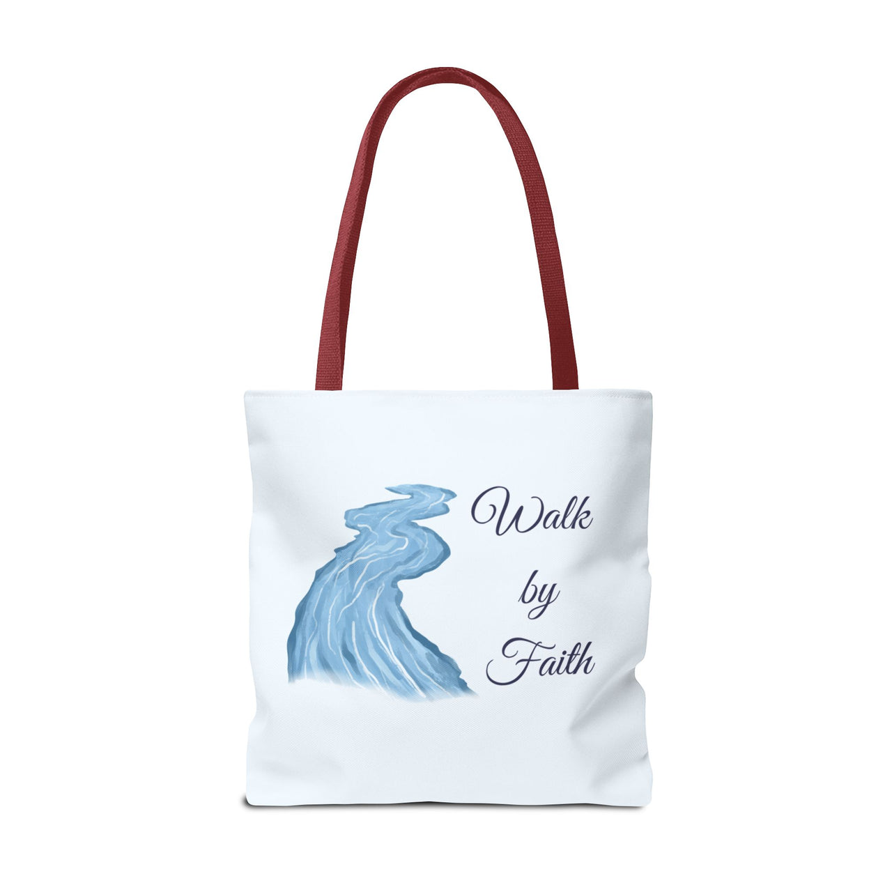 Walk by Faith Tote Bag — Inspirational Scripture Beach Tote