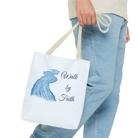 Thumbnail for Walk by Faith Tote Bag — Inspirational Scripture Beach Tote