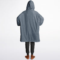 Thumbnail for Neutral Slate and Ash Gray Youth Reversible Hoodie