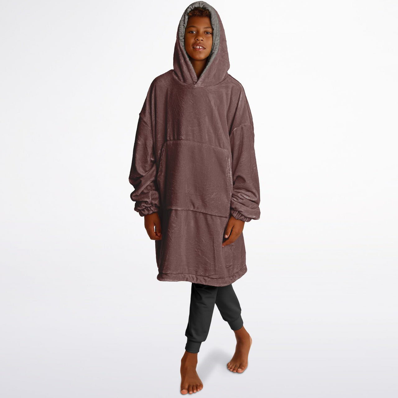 Earthy Tones Sandstone and Rose Taupe Youth Reversible Hoodie