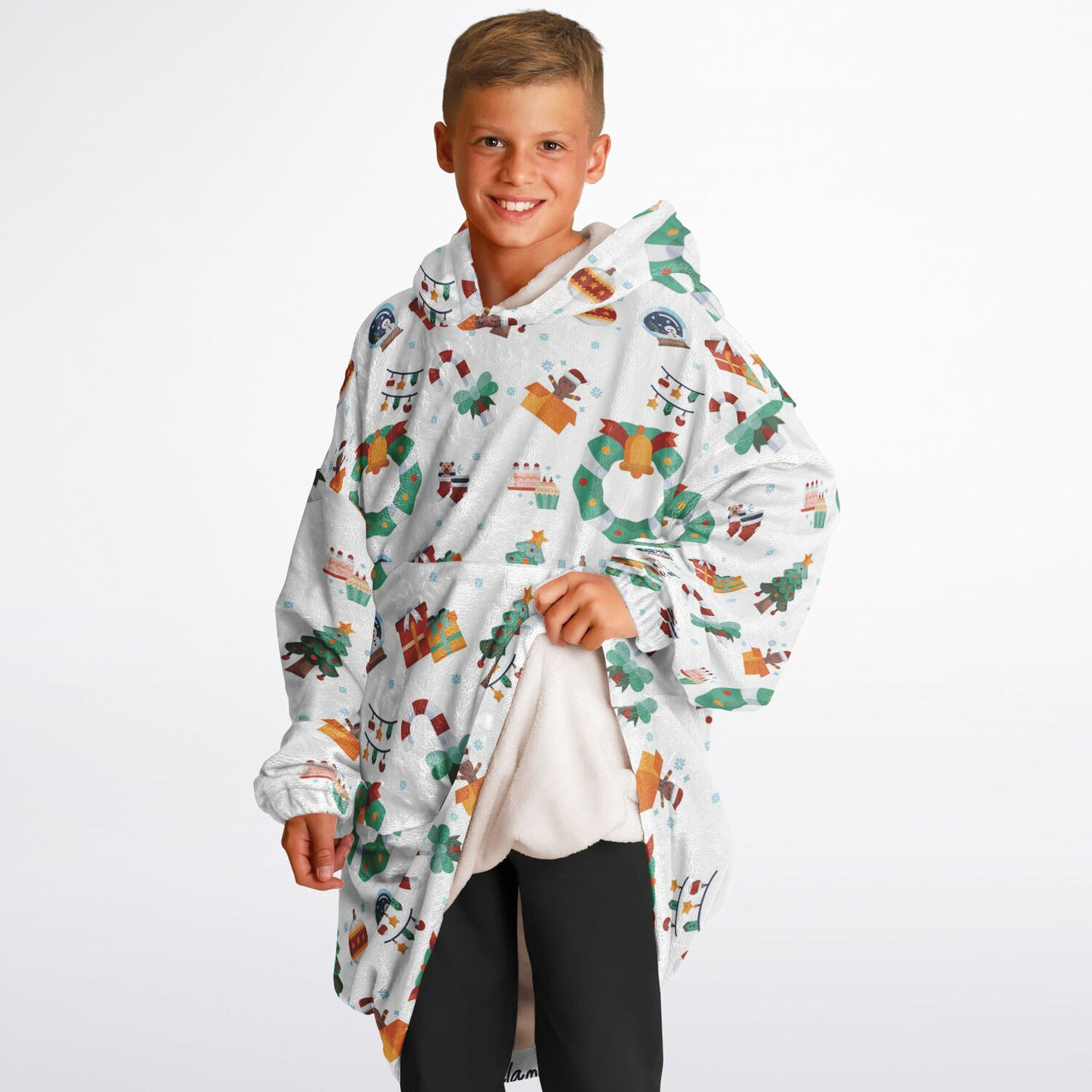 Winter Christmas Pattern Youth Standard Hoodie