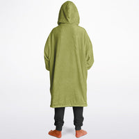 Thumbnail for Earthy Tones Olive Drab and Olive Green Youth Reversible Hoodie