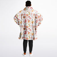 Thumbnail for Christmas Pattern Red Christmas and Winter Bear Oversized Reversible Hoodie