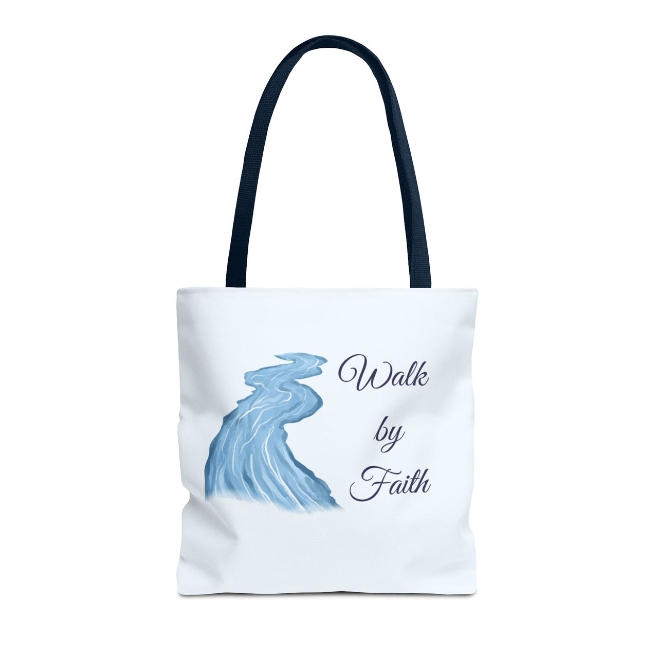 Walk by Faith Tote Bag — Inspirational Scripture Beach Tote