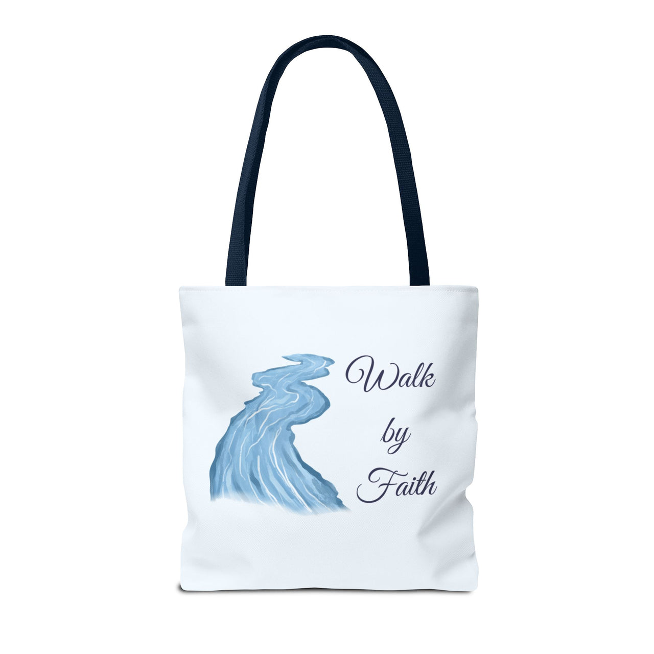 Walk by Faith Tote Bag — Inspirational Scripture Beach Tote